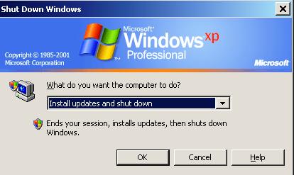How To Program Windows Xp To Shutdown Corner