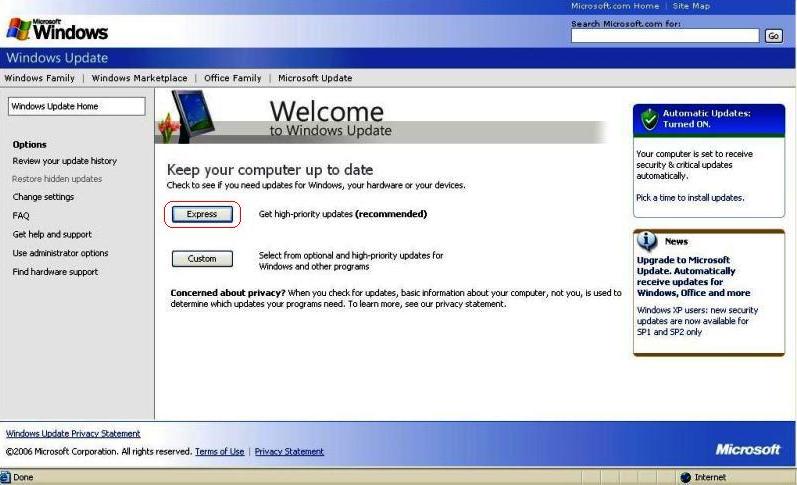 Update Windows Installer Xp