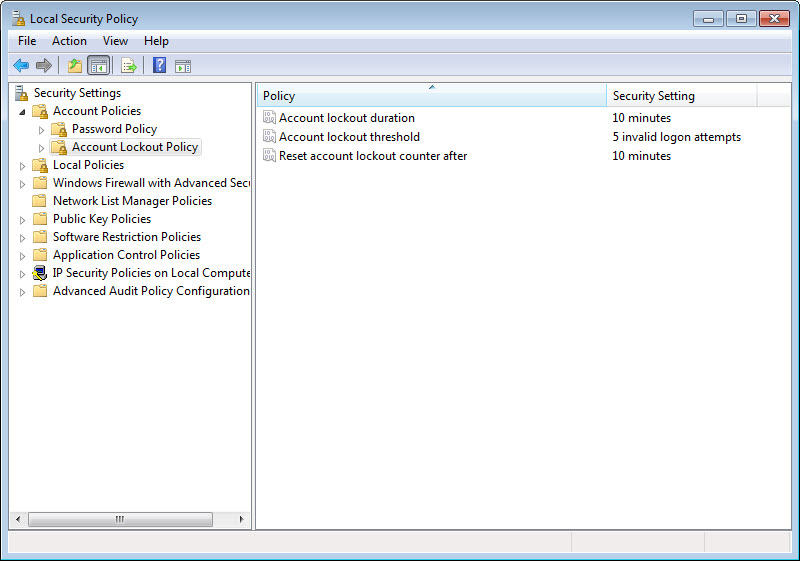 Local Security Policy 11